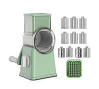 Rotary trituradora de plantas, recuperación de queso - Slicer de queso rotativo con asa,Ajo manual, Chopador de nueces de trituradora multifuncional para uso doméstico