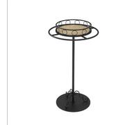Rotatable Clothing Rack With Round Topper, Freestanding Round Garment Rack Metal Clothes Display Rack For Hanging Apparel Clothing Organizer In Retail Boutiques And Bedroom ( Color : Black , Size : 70
