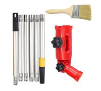 Rotatable Paint Brush Adapter - Extension Pole Brush Tool | Flexible Angle Paints Helper for Bedroom Walls, Edges, and Ceilings | Ergonomic Painting Wand Accessory for Home Projects, Renovating