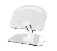 Rotatable Tablet Holder - Foldable Clear Desktop Mount for Mobile Phones & Tablets | Modern Acrylic Phone Stand for Table, Portable Compact Support for, Recipes, Study, Live Stream