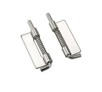 Rotating 180 Degree Spring Hinge 304 Stainless Steel 1Pcs(With Hole-Left)