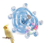 Rotating Bird Cage - Toy Wheel Fun Play Activity Game | Safe Parrot Enrichment Design for Cockatiel, Conure, Canary, Lovebird, Cockatoo Quaker,Pigeon or Cage Entertainment