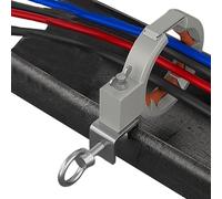 Rotating Cable Guide, Heavy-Duty Pulling Pulley, 4.7x2.2 Inches Roller with 330° Swivel, Galvanized Steel Threading Tool, Industrial Silver with Bracket, Wire Runner for Construction Site