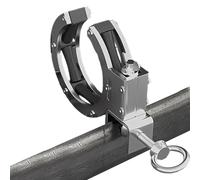 Rotating Cable Guide, Heavy-Duty Pulling Pulley, 4.7x2.2 Inches Roller with 330° Swivel, Galvanized Steel Threading Tool, Industrial Silver with Bracket, Wire Runner for Construction Site