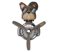 Rotating Car Air Freshener, Dog Air Outlet Aromatherapy Diffuser, 8,3 x 6,8 x 6 cm, Shaking Head Perfume, Shar Pei Automobile Decor for Relaxing, Removing Odor