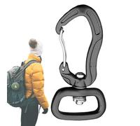 Rotating Carabiner, Locking Keychain Clip, Wiregate Connector, Aluminum Alloy Build, High Load Capacity, Camping Hiking Hammock Gear Use, 3,15 pulgadas, color aleatorio, 1 paquete