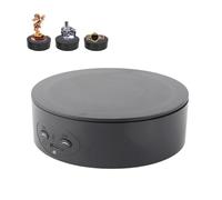 Rotating Display Stand, 360 Degree Display Base Motorized Turntable Display Turntable for Jewelry, Shoes, Cosmetics, Watches(Black)