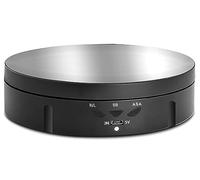 Rotating Display Stand,360 Degree Electric Rotating Turntable,10Kg Load,Rotate From Multiple Angles,For 360 Degree Images, Product Display or Jewelry Display, LJJY-KK, Black
