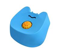 Rotating Dog Treat Ball, Silicone Pet Feeder, 10cm Slow Feed Bowl with Stable Base, Food Grade Silicone Material, Pet Dish with Textured Design, Dog Feeder for Indoor and Outdoor Pets Lick Toy