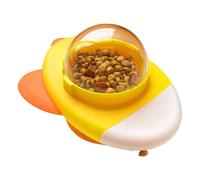 Rotating Feeding Toy, Slow Dispense Puzzle, Aircraft Design Feeder, Food Dispensing Mechanism, Safe Material, Perfect for Interactive Mealtime and Daily Pet Stimulation Indoors, 6.3x5.31x3.94 Inches