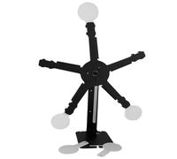 Rotating Ferris Wheel Target, Auto Resetting Practice Mechanism, 14.17x4.33x16.54 Inch Magnetic Portable Adjustable Tool with Stand, Steel Plinking Platter, Outdoor Men Women Adults, Enthusiasts Range