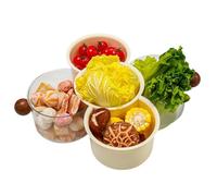 Rotating Fruit Platter Tray, 360 Degree Vegetable Organizer, Large Size Serving Plate with Multi Compartment Sections, Portable Food Tray with Compact Design, Easy Access Snack Display