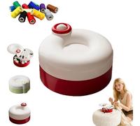 Rotating Magnetic Sewing Kit, 21PCS Sewing Kit Basic Mini, Portable Travel Sewings Kits, Comprehensive Sewings Kits, Rotating Magnetic Design, Organized Compartment (Red)