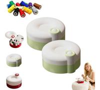 Rotating Magnetic Sewing Kit, 21PCS Sewing Kit Basic Mini, Portable Travel Sewings Kits, Comprehensive Sewings Kits, Rotating Magnetic Design, Organized Compartment (Green*2)