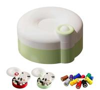 Rotating Magnetic Sewing Kit, 21PCS Sewing Kit Basic Mini with Rotating Magnetic Design, Needle and Thread Kits with Sew Supplies Travel Portable, for Home Repair, Travel and Stitching (Green)