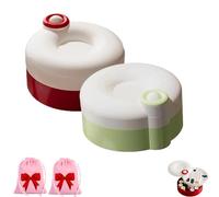 Rotating Magnetic Sewing Kit, 21PCS Sewing Kit Basic Mini with Rotating Magnetic Design, Sewing Kit Basic Mini with Fun Spin-to-Pick Design, for Home & On-The-Go (Red+Green)