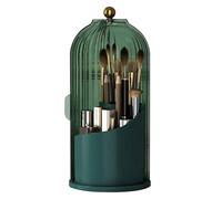 Rotating Makeup, Bird Cage Cosmetic Tools Storage with Lid, 360 grados Rotatable Lipstick for Vanity, Desktop, Bathroom
