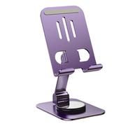 Rotating Phone Stand, 360-Degree Tablet Holder, Aluminum and Mild Steel Multipurpose Desktop Holder with 10Kg Load Capacity, Adjustable Tablet Stand for E-Book Readers, Smartphones, Cameras, and More