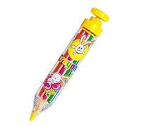 Rotating Press Crayons - Anti-Slip Safe Art Pencil for Kids, Colorful Rotating Press Crayons for Children | Safe Art Pencil for Boys, Girls, Artists | Travel, Class, Home, School, Indoor Fun