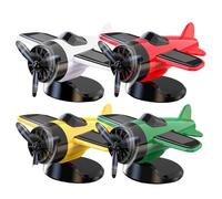 Rotating Racing Model Fan Drifting Vehicles Interior Decoration For Men Women Kids Collectibles | Solar Powered Airplane For Car | Solar Powered Car Dashboard Ornaments |