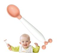 Rotating Spoon - 360 Spill Proof Color Changing Feeding Training Spoon | Safe Weaning Utensil For Kids Self-Feeding, Heat Resistant 0-100
