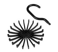 Rotating Tie Rack | Scarf Hanger Holder for Wardrobe - 360° Rotating Belt Scarf Hangers Hook for Cupboard Storage, Ties, Belts, Scarves, Bracelet, Necklace