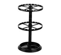Rotating Two Tier Earring Holder Organizer Stand Jewelry Display Rack Stylish Storage Solution Compact Showcase Accessory For Vendors Home Organization Family Friends Wedding Celebrations Birthday Par