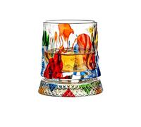 Rotating Whiskey Glass - 360 Degree Rotating Crystal Tumbler, Heavy Base Drinkware, Painted Glass Cup | Aesthetic Smooth Experience, For Men Women Couples Cocktail Whiskey Ice Bar Home Party Box