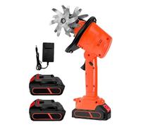 Rotavator eléctrico for suelos, cultivo rápido de tierras , ancho y profundidad labranza 10 cm, interruptor seguridad doble, for aflojar el suelo deshierbar en jardín(Without pole)