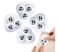 Rote Adhesive Rotación de 360 Grados Ruedas Silenciosas | 4 ruedas para pequeños electrodomésticos diseño de 3 para cajas muebles electrodomésticos bricolaje juguetes Hobby