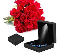Rotekt 4Types LED encendió el anillo/el colgante/la pulsera/la caja de almacenamiento del regalo de la caja de exhibición de la joyería del collar (03)