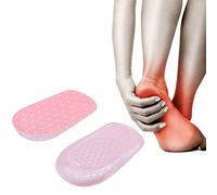 Rotekt Plantillas adhesivas de gel de silicona para aumentar la altura de los pies ortopédicos de soporte de para zapatos de talón (1,5 cm-rosa)