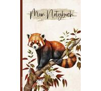 Roter Panda Geschenk: Notizbuch Roter Panda A5 Notiz Buch Dot Grid für Schule und Beruf Geschenkidee für Freunde und Fans von Kleinen Pandas schönes Panda-Motiv Katzenbär auf Notizheft Tagebuch