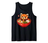 Roter Panda Mit Nudeln Ramen Kawaii Roter Panda Camiseta sin Mangas