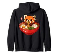 Roter Panda Mit Nudeln Ramen Kawaii Roter Panda Sudadera con Capucha