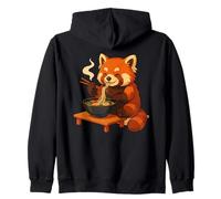 Roter Panda Mit Nudeln Ramen Kawaii Roter Panda Sudadera con Capucha