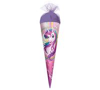 ROTH Bolsa de regalo para la escuela, diseño de unicornio, 35 cm, pequeña, redonda, cierre de tul, unicornio
