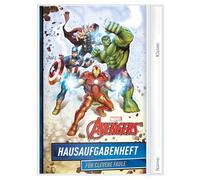 ROTH Cuaderno de tareas para perezoso inteligente 2026/2027, edición de personajes de película - Agenda escolar A5 con horario y hojas de pegatinas, 1 semana en 2 páginas (Marvel Avengers)