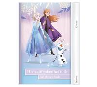 ROTH Cuaderno de tareas para perezoso inteligente 2026/2027, edición de personajes de película - Agenda escolar A5 con horario y hojas de pegatinas, 1 semana en 2 páginas (Disney Frozen)