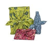 ROTH Toalla de regalo, juego de 3, Furoshiki reutilizable para envolver regalos al estilo japonés Navidad