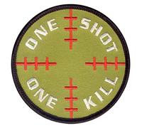 ROTHCO One Shot One Kill Francotirador Redondo Parche con Gancho