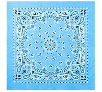 Rothco Trainmen Paisley Bandana - Extra grande 27" x 27", azul claro