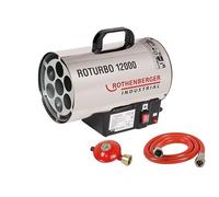 ROTHENBERGER 1500000050 Industrial Gas - Heiz - Kanone / Gebläse RoTurbo 12000 inkl. Piezo-Zündung, Schlauch und Regler, 13,3 kW