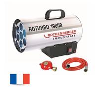 Rothenberger Industrial 1500000165 Roturbo 19000 Generador de aire caliente Calefacción Gas, Gris
