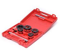 Rothenberger Industrial Cut Juego de pinzas para cortar roscas de 7 piezas, incluye 4 cabezales, 070669E