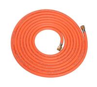 ROTHENBERGER Industrial Manguera de gas de goma 6 m | Extremadamente resistente a la intemperie y a temperaturas, alta resistencia a UV | 2 x 3/8" rosca izquierda | Propano Butano