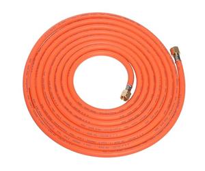 ROTHENBERGER Industrial Manguera de gas de goma 6 m | Extremadamente resistente a la intemperie y a temperaturas, alta resistencia a UV | 2 x 3/8" rosca izquierda | Propano Butano