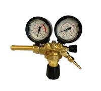 ROTHENBERGER Industrial Sauerstoff Druckminderer inkl. Flammenrückschlagventil mit 2 Manometern für Sauerstoff Mehrweg Flaschen 35634