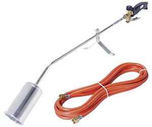 ROTHENBERGER Industrial Soplete quemador RoMaxi con manguera de gas propano de 5 m, desbrozadora, láminas bituminosas, soldadura de láminas, para conectar a bombona de gas propano 030958E