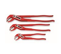 ROTHENBERGER Juego industrial de 3 alicates para bombas de agua de 1", diámetro de 1 ¼", diámetro de 1 ½", acero al cromo vanadio, forjado, protección contra aplastamiento y sujeción, ajustable en 7